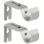 Adjustable Heavy Duty Curtain Rod Brackets (Set of 2)