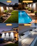 Aootek 120 LED Solar Security Lights - 4 Pack