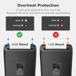 Heavy Duty 12-Sheet Cross Cut Paper Shredder