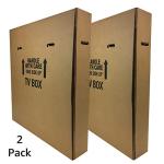 TV Moving Boxes for 70” Screens (2 Pack)