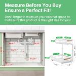 2-Tier Under Sink Organizer - 2 Pack Set