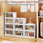 Clear Plastic Stackable Storage Bins with Wheels