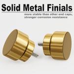 Gold Adjustable Curtain Rods for Windows 48-84 Inches