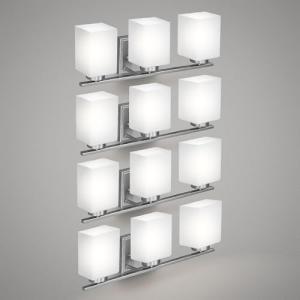 3-Light Dimmable Bathroom Vanity Sconce Fixture