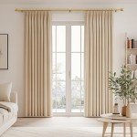 Gold Adjustable Curtain Rods for Windows 48-84 Inches