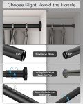 EZFurni Adjustable No-Drill Tension Curtain Rod