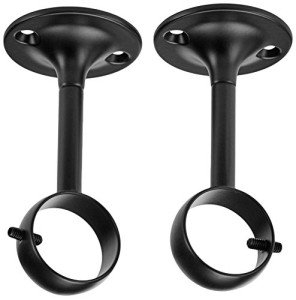 Amazon Basics Black Ceiling Mount Bracket Set of 2