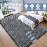 OLANLY Soft Shag Area Rug, 4x5.9 Feet