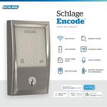 Schlage Encode Wi-Fi Deadbolt in Satin Nickel