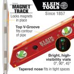 Klein Tools LED Torpedo Level, Orange
