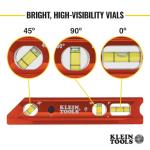 Klein Tools LED Torpedo Level, Orange