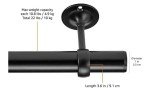 Amazon Basics Black Ceiling Mount Bracket Set of 2