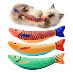 Potaroma Catnip Fish Toys - 3 Pack, Crinkle Sounds