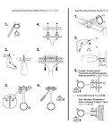 Amazon Basics Black Ceiling Mount Bracket Set of 2