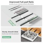 Expandable Pull-Out Cabinet Organizer for Kitchen Storage