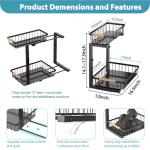 Adjustable Under Sink Organizer Storage - 2 Pack