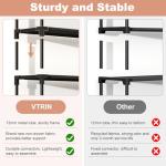 VTRIN XJ-112 10-Tier Shoe Organizer with Hooks