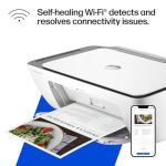 HP DeskJet 2855e Wireless All-in-One Color Inkjet Printer, Scanner, Copier, Best-for-home, 3 months of Instant Ink included, Single-band Wi-Fi connectivity (588S5A)
