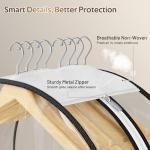 Clear Garment Bags for Closet Storage - 3 Pack