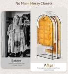 Clear Garment Bags for Closet Storage - 3 Pack