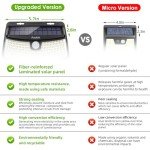 Aootek 120 LED Solar Security Lights - 4 Pack