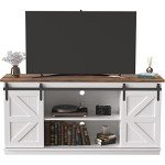 JUMMICO Mid Century Modern TV Stand with Storage