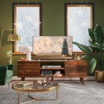 Mid-Century Modern TV Stand for 55-60 inch TVs
