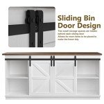 JUMMICO Mid Century Modern TV Stand with Storage