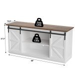 JUMMICO Mid Century Modern TV Stand with Storage