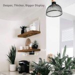 Rustic Wall-Mounted Bathroom Floating Shelves - Set of 2