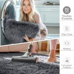 OLANLY Soft Shag Area Rug, 4x5.9 Feet