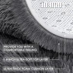 OLANLY Soft Shag Area Rug, 4x5.9 Feet