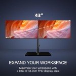 Packard Bell AirFrame Dual Monitor Workstation Setup