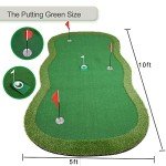 Chriiena Large Indoor Outdoor Golf Putting Mat
