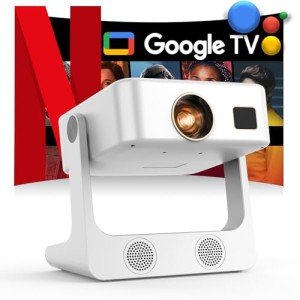 4K Smart Projector with Google TV and Voice Control