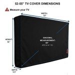 Weatherproof Outdoor TV Cover 52"-55" by iBirdie