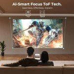 4K Smart Outdoor Projector with Voice Control