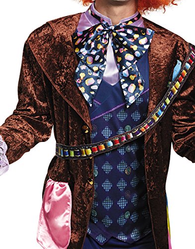 Disney Disguise Men's Alice Mad Hatter Deluxe Costume, Multi, X-Large