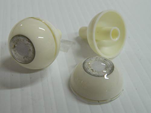 Pair of Realistic Human/Zombie Acrylic Eyes for Halloween PROPS, MASKS, DOLLS (Blind Dead Eyes)