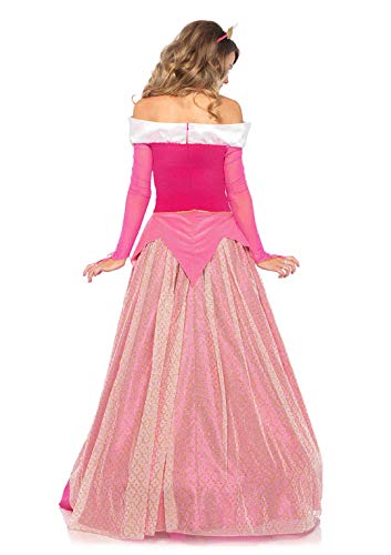 Leg Avenue Women's Classic Sleeping Beauty Princess Halloween Costume, Pink, Large