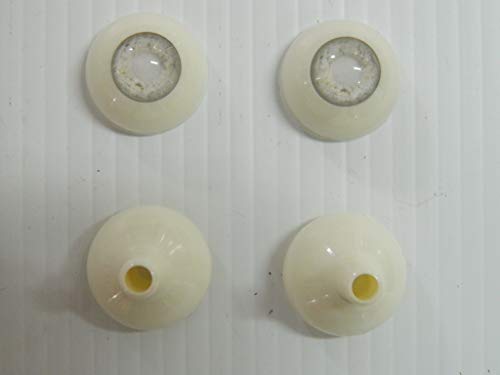 Pair of Realistic Human/Zombie Acrylic Eyes for Halloween PROPS, MASKS, DOLLS (Blind Dead Eyes)