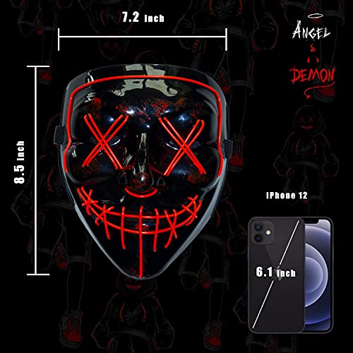 TOCETOXA Mask LED Light up Masks