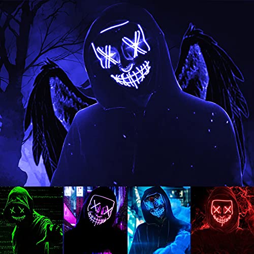 TOCETOXA Mask LED Light up Masks