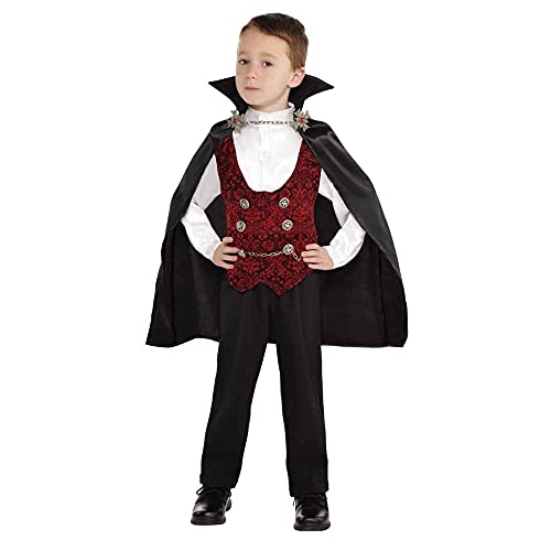 Lingway Toys Kids Vampire of Darkness Costume for Boys Halloween Dress Up Parties with Accessories 12-14