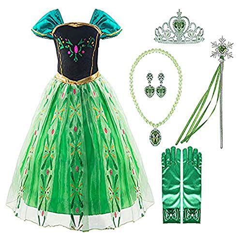 Newland Little Girls Princess Dress Costume for Christmas Birthday Halloween Party (110CM(3-4T)-M)