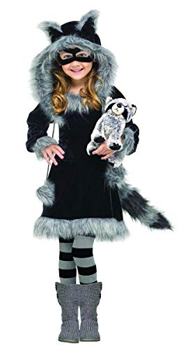 Fun World Baby Girls Costumes Sweet Raccoon Toddler, Black, Small US