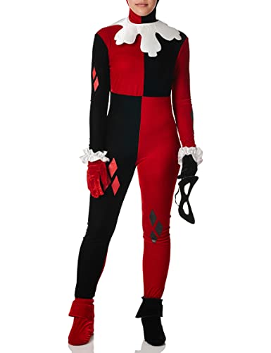 DC Comics Harley Quinn Adult Sized Costumes - Red/Black (Medium)