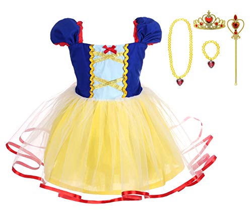 Lito Angels Princess Dress Up Costumes for Baby Girl Halloween Christmas Fancy Party with Accessories Size 18-24 Months