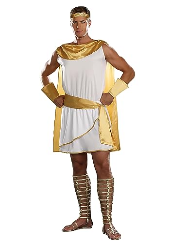 Dreamgirl Adult Greek God Toga Costume, Mens Hes a God Halloween Costume - X-Large