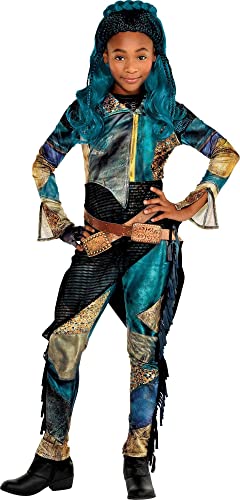 Party City Descendants 3 Uma Halloween Costume for Girls, Medium, Includes Jacket, Leggings, Fingerless Glove